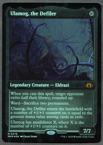 Mtg ulamog the - defiler, etched