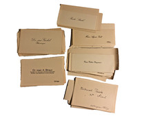 Antike Besuchskarten Visitenkarten 1920er- / 1930er - Jahre, Trauerkarten, 60 St