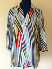 CECIL Bluse L Streifen gestreift bunt RetroLook VintageStyle 70er80er 70ies80ies