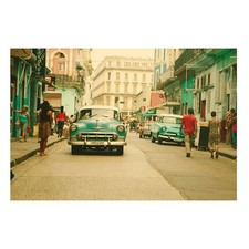 Wandbild cuba rush bunt - wandbild,