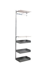 Wandregal Wandsystem Erweiterung Regal-System Ladeneinrichtung Achsmaß 62,5 cm