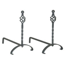 Feuerbock 2Stck gussgrau