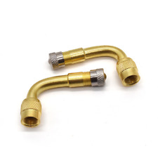 2 Stück Ventilverlängerung 90 Grad Eckventil Winkelventil Reifenventil Adapter