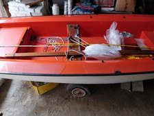 Segeljolle Triss Klass.Nr. 481.7  mit Slipwagen