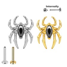 1,2mm Spinne Schwarze Kristall