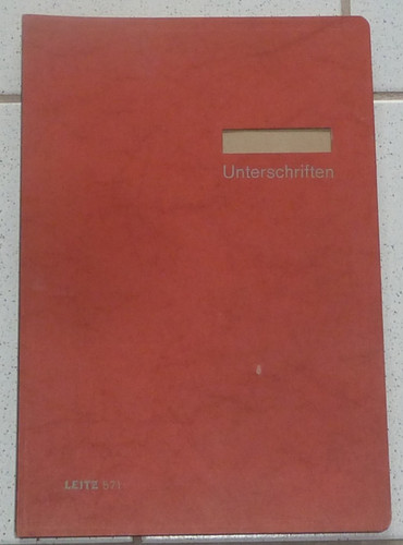 Vintage unterschriftenmappe - vintage,