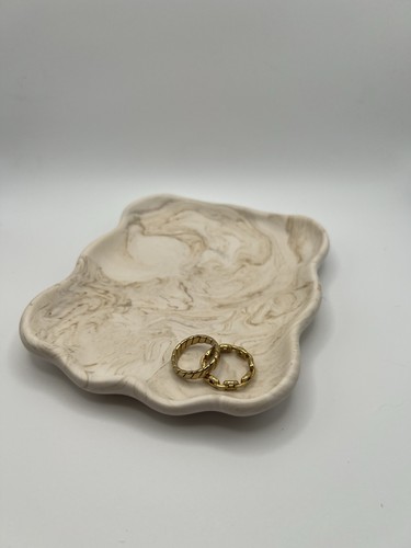 Deko tablett jesmonite - tablett, |