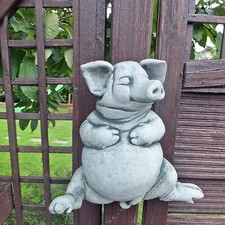 Steinfigur Schwein  zum legen