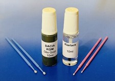 Lackstift-Set DACIA KQM Oliv Grün , Kaki Lichen , 2 x 10ml + 4 Lacktupfer