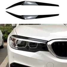 Scheinwerferblenden Böser Blick Schwarz Glanz für BMW 5er G30 G31 2017-2020 (...