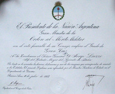 VERLEIHUNGSURKUNDE / AWARD