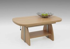 Couchtisch mit Lift CT0365 "Colin"|Buche Eiche Sonoma| B/T/H 107-156x67x52-71cm