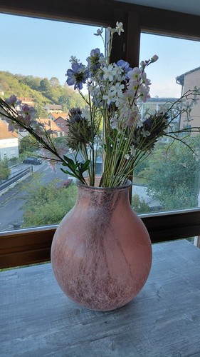Elegante große bodenvase rosa - große,