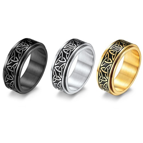 Edelstahl herren ring 8mm - herren,