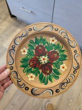 Wandteller Holz Bauernmalerei