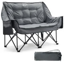 Faltbarer Camping Angel Stuhl für 2 Personen Doppel Klappstuhl Faltsofa 270kg