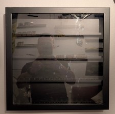 ?Best Price? 4x Clipper-Feuerzeuge Wandvitrine, schwarz, Platz für a 72x4 288C