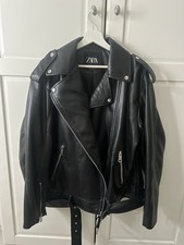 Zara oversized Lederjacke