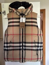 Burberry Daunenweste - Reversibel | Archive Beige Check | Gr. 164 (passt S und M