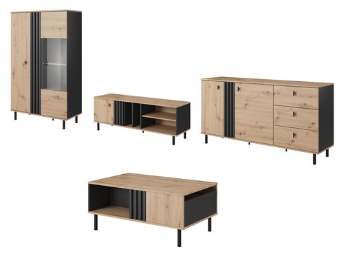 Wohnzimmer set wohnwand - wohnzimmer-set,