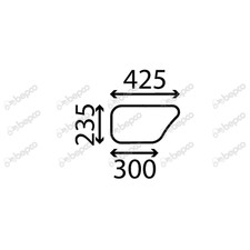 Türscheibe für Ford / New Holland 2000 3000 4000 5000 7000 7100 7200