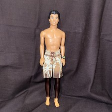 Ken Von Barbie Puppe Mit Badehose Und Braunen Beinen Schmuck Uhr Farbwechsel