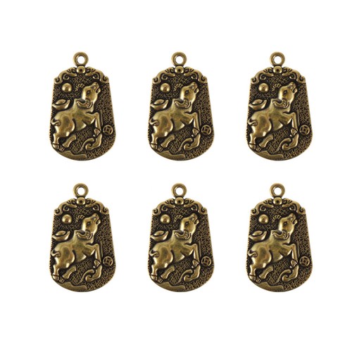 6pcs 2021 messing zodiac - 2021,