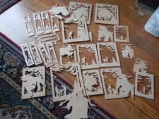 Holz Schablone Scherenschnitt