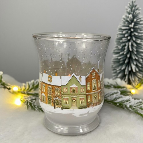 Windlicht glas 11cm häuser - windlicht,