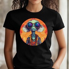 Frauen T-Shirt Alien als