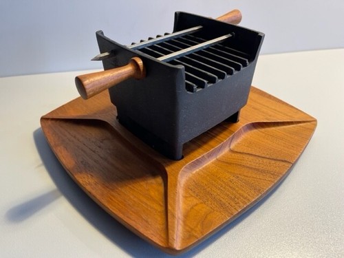 Tischgrill teak set - set, /