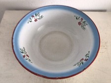 Alte Emaille Schüssel Blau