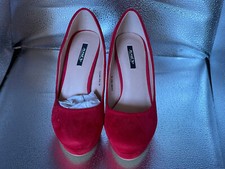 Jumex Pumps Rot Gr. 36 E22360 High Heels elegant Damen