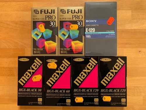 Vhs kassetten leer - u.,