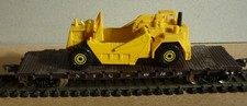 Fleischmann 5700 US Flachwagen mit Baumaschine