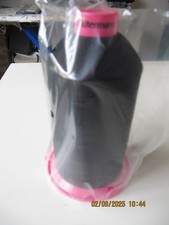 1 Kone Bauschgarn Overlockgarn Gütermann Schwarz 10000 m sehr fein Kettelgarn