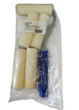 Lackier-Set 6-teilig Schaumstoffrollen mit Griff Lackierwalze Malterbedarf 10cm