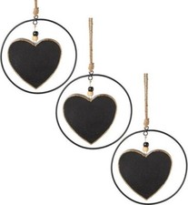 Creativ deco Dekohänger »Weihnachtsdeko« (3 St), mit Metallring und Emaille-Lack