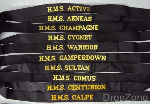Royal navy hms cap tally - navy,