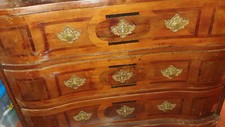 Barockkommode mit  Intarsien,  antiker Barockschrank