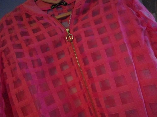 Ausgefallene damen jacke - ausgefallene, pink