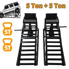 2X 5T + 5T Auto Rampe Auffahrrampe mit Hydraulische Wartungsrampe für PKW KFZ