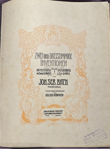 Bach zwei und dreistimmige - bach,
