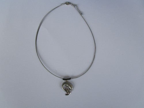 Seil halskette silberfarben - seil,