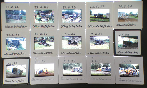 Slides field railways - field,