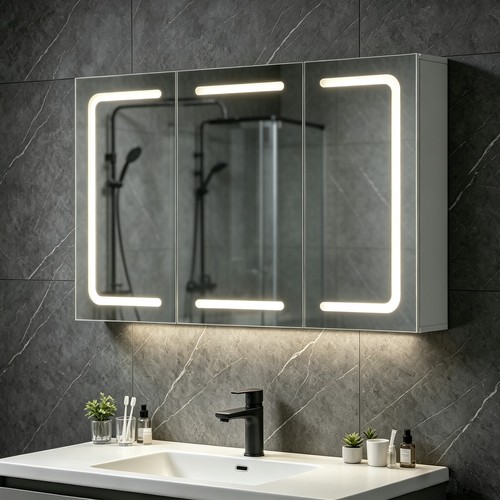 Led spiegelschrank mit - led,
