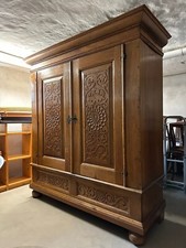Kleiderschrank Geschirrschrank Eiche antik Barock