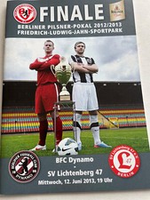 Fußballprogramm, Berliner Pokal, Finale 2012/13, BFC Dynamo - SV Lichtenberg 47