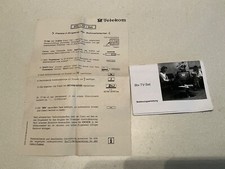 Bedienungsanleitung vintage - bedienungsanleitung,