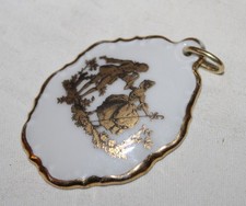 ROSENTHAL - schöner Porzellan Anhänger - goldenes Bild (26)